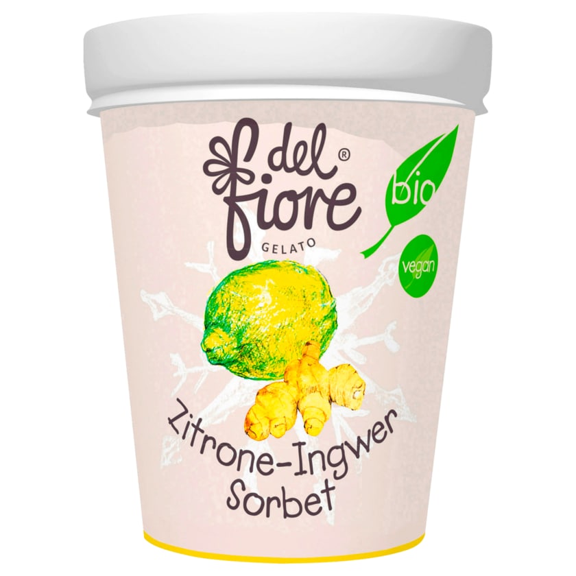 Del Fiore Gelato Bio Zitrone-Ingwer-Sorbet 500ml